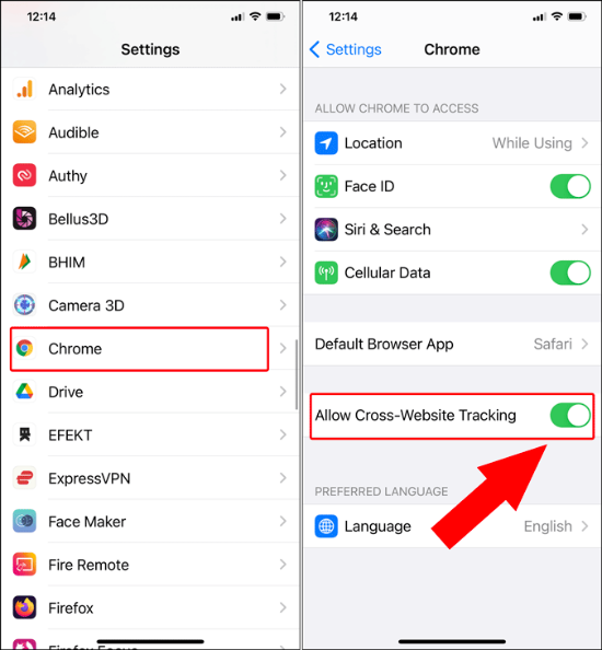 Cookies on iPhone